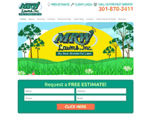 Tablet Screenshot of mrwlawns.com